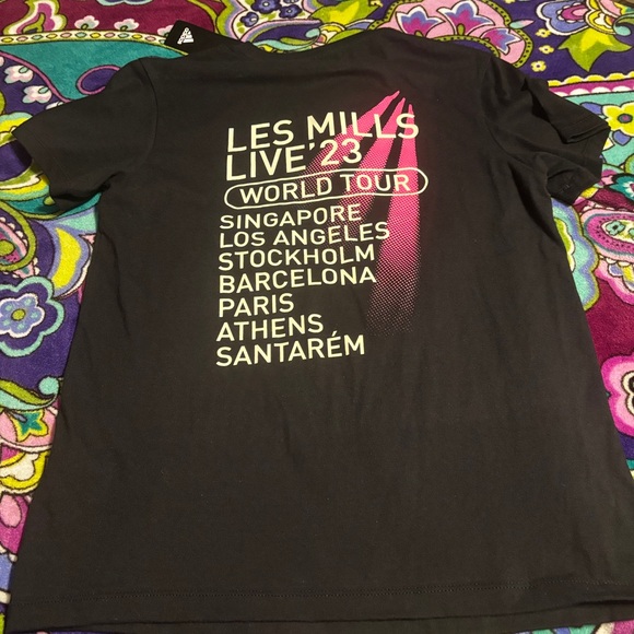 NWT Women’s Adidas Les Mills Cotton Black Tee size small - Picture 3 of 3